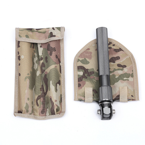 Manufacturer wholesale multifunctional military shovel outdoor camping supplies engineer shovel vehicle-mounted folding carbon steel military shovel