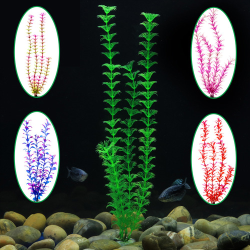 Factory direct sales Fish House fish tank landscaping decoration simulated plant scenery aquatic plants plastic aquatic plants silk flowers CA