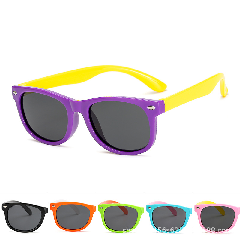 Cross border children Sunglasses Boy Polarized Cartoon glasses girl baby personality Sunglasses Retro R0