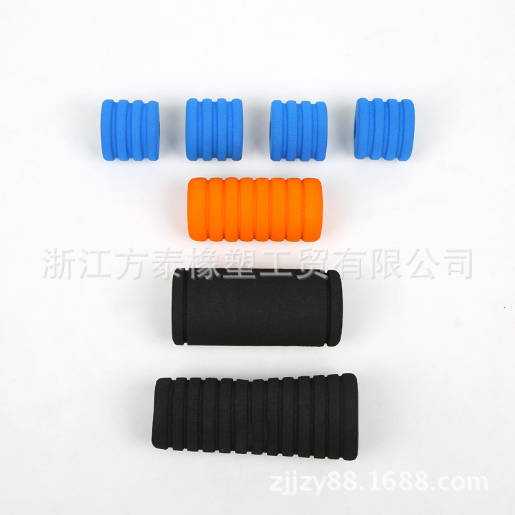 健身器材波浪纹大泡棉套管 胶棉防滑管套 健身房收腹机减震海绵套