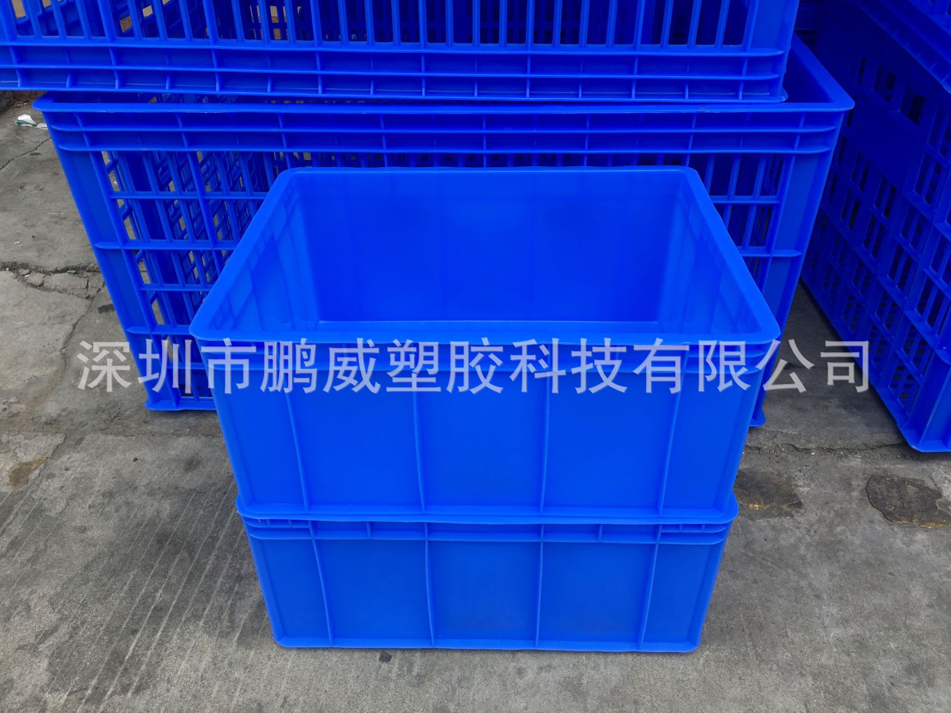 峡山金万年文具包装作业周转箱  电梯运输型加厚收纳箱 可印LOGO