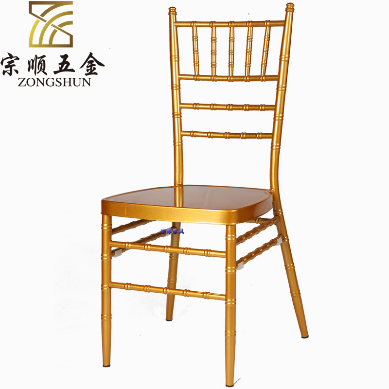 Manufacturer direct supply of bamboo chair outdoor wedding banquet Bamboo chair hotel dining chair aluminum alloy bamboo chair manufacturers direct supply