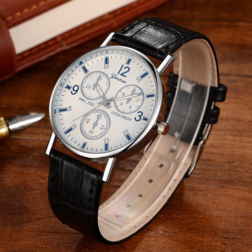 Gift Quartz Men's Watch Quartz Men's Watch Blue Light Glass Belt Watch Men's Watch Wholesale