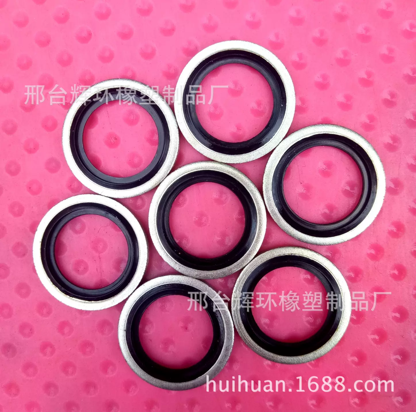 厂家批发英制螺丝接头自定心镀白锌耐高压液压组合垫密封垫圈