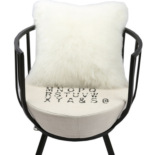 ins北欧长毛绒抱枕套含芯羊毛靠垫可爱ins沙发床头仿羊毛靠枕套