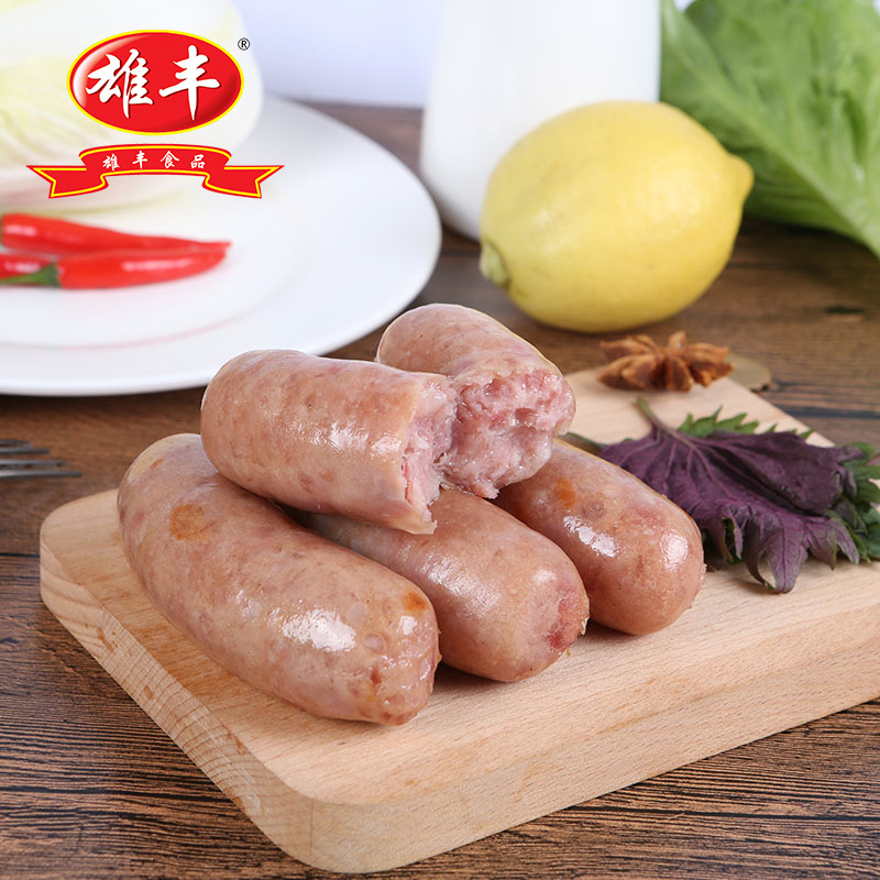 Yuofeng Roast sausage pure authentic meat sausage 1500g about 24 volcanic stone roast sausage hot dog barbecue sausage wholesale