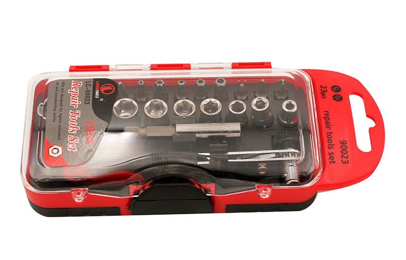 Carbon Steel Socket Set with Ratchet Wrench Gift Box Batch Set Car Home Multi-Function Tool Set