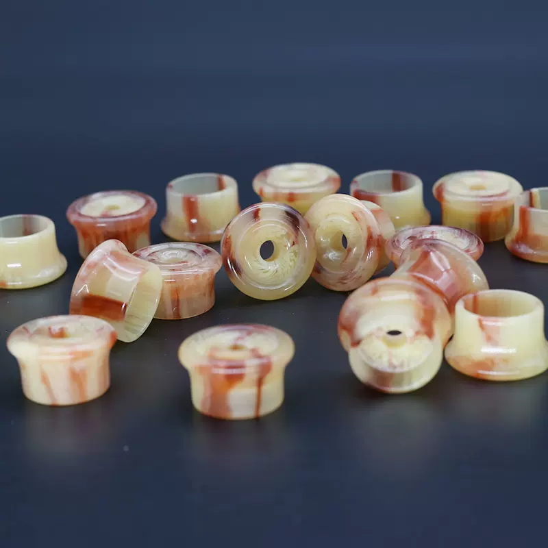 葫芦丝底座小孔红花 树脂葫芦丝配件 多款葫芦丝底座任选厂家批发