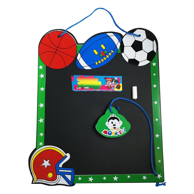 Plastic blackboard student children WordPad Blackboard with chalk Hanging type Message boards