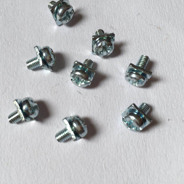 厂家供应5.8级电器圆头十一字复合槽组合螺丝 可制定