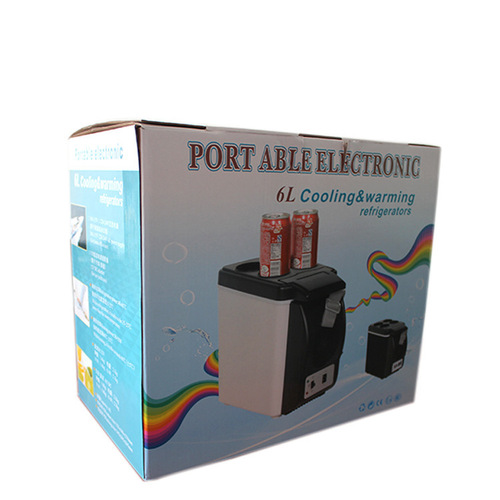 6L Car Refrigerator Portable Mini Refrigerator Dual-Purpose Vehicle Home Cool & Cold Freezer