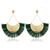 Fashionable metal earrings, pendant, suitable for import, boho style