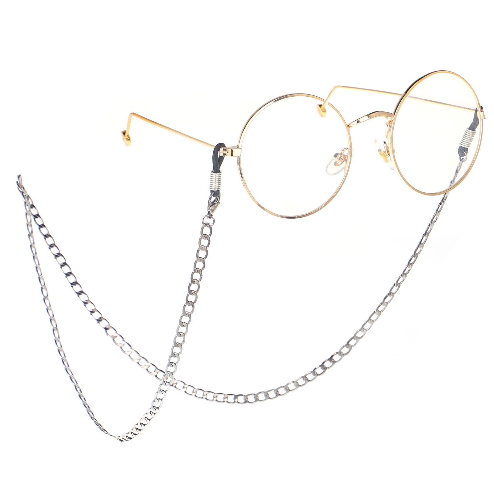 Steel Color Stainless Steel Chain Sun Eyeglasses Chain Sub Non-fading Color Retention Non-slip Lanyard Eyeglasses Chain display picture 2