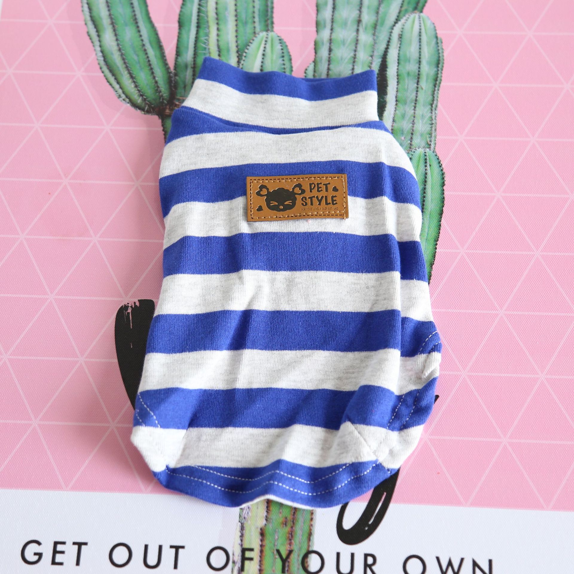 七色宽条纹打底衫