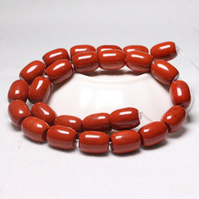 A货天然原矿臧红石桶珠隔珠战国红散珠diy佛珠菩提配饰厂家批E18