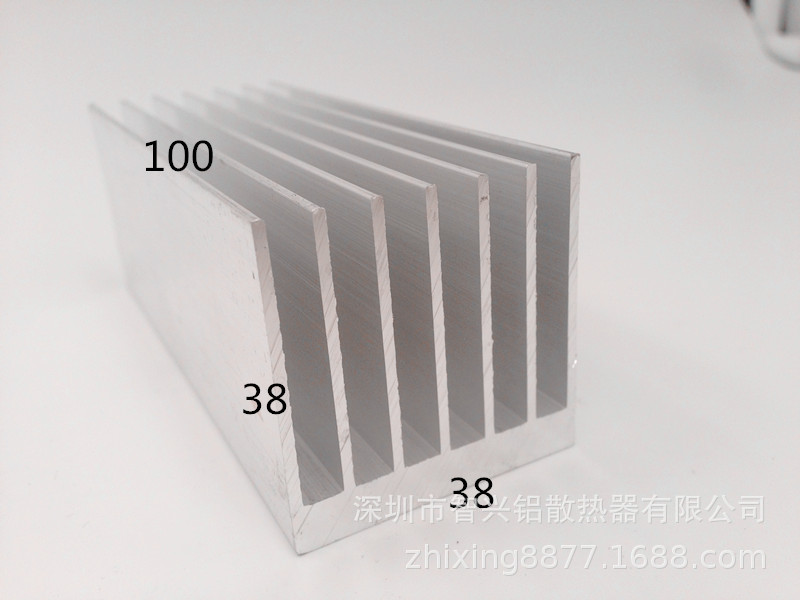 小体积高齿型铝合金型材散热片 优质铝型材热片 散热片38*38-100