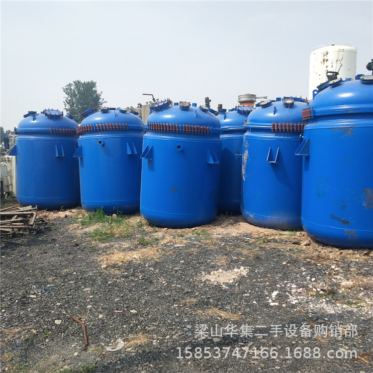 山东二手反应釜大市场  供应二手搪瓷反应釜  不锈钢反应釜