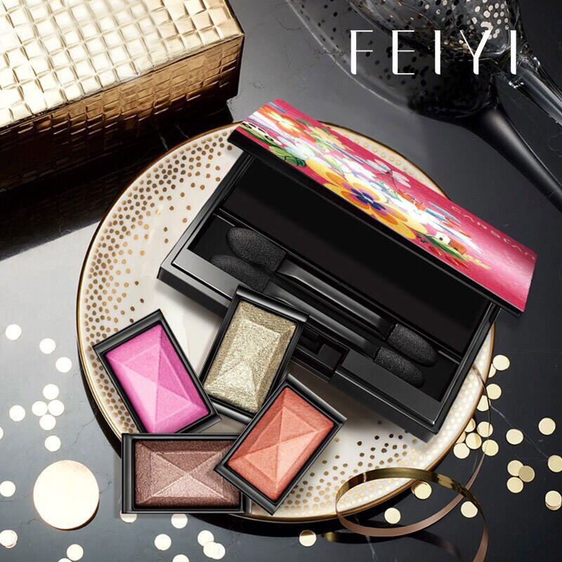 3D打印印刷眼影外壳 新型磁铁内格带刷槽 可替换内格眼影盒 M4038