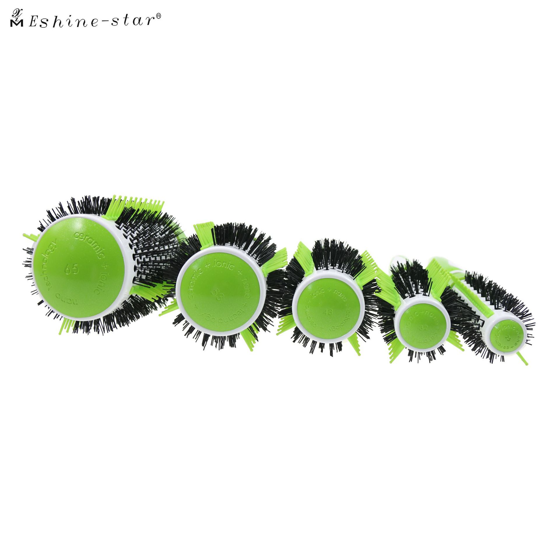 發(fā)梳插齒滾梳  美妝工具陶瓷滾梳  造型梳 卷發(fā)梳