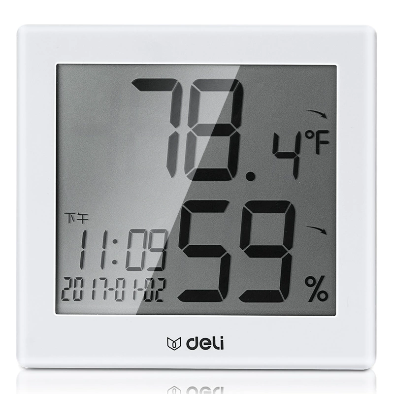 Electronic universal wall thermo hygrometer, simple and elegant design