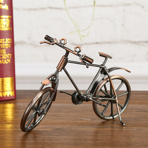Cross-border e-commerce bicycle model iron art crafts retro home decoration ornaments scenic tourist souvenirs