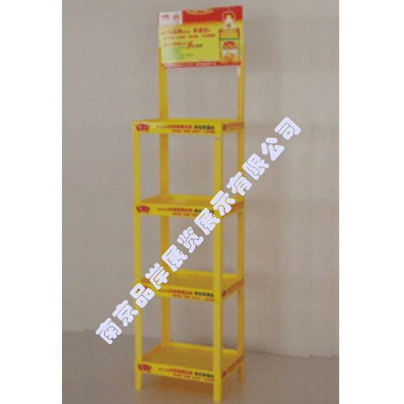 【厂商】餐饮油塑料展示架胡麻油组合广告货架葵花籽油促销陈列架