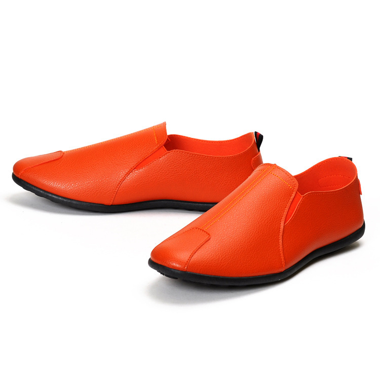 Autumn new men's loafers Korean style fashionable comfortable slip-on shoes simple low-top flat heel casual shoes