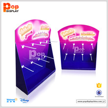 波普廠家設計定制巧克力QQ糖紙貨架掛鈎式零食紙展示架玩具紙坐台