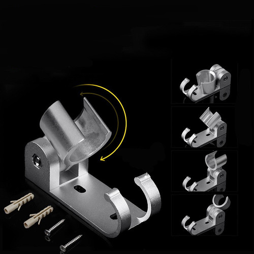 Manufacturer supplies space aluminum shower base shower shower bracket hook aluminum base bathroom accessories shower base