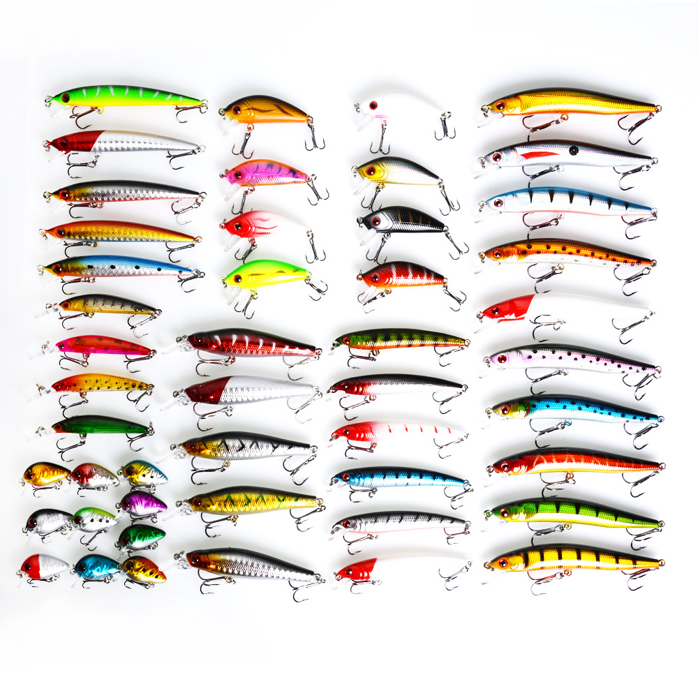 Sinking Minnow Lures Shallow Diving Minnow Baits Bass Trout Fresh Water Fishing Lure