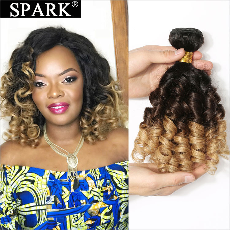 Inverted gradient real hair weave T1B/4/...