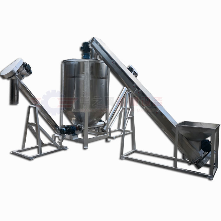 黑河糖果粒破碎料U型上料机 塑胶原料不锈钢给料机尿素粉末输送机