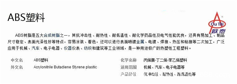 ABS材质说明
