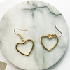 Japanese retro cute earrings heart-shaped heart shaped, simple and elegant design