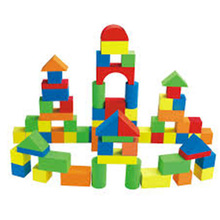 厂家定做EVA几何体教具彩色泡棉EVA积木拼图儿童玩具