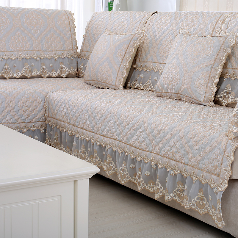 European style Modern simplicity Sofa cushion Fabric art chair Seat cushion non-slip Quilting Sofa cover Sofa towel Customized Manufactor