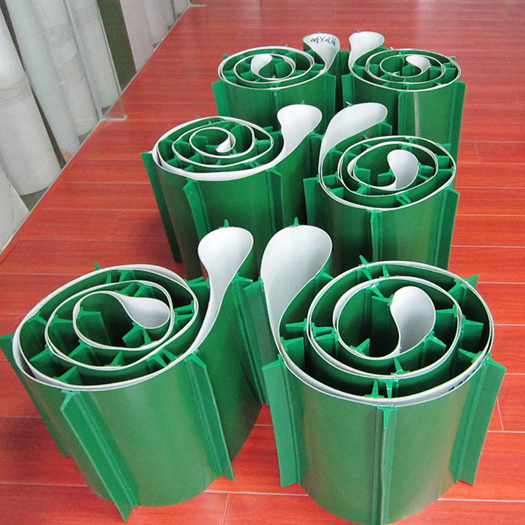 挡板输送带输送机配件定制加工 上坡爬坡流水线卸货输送带