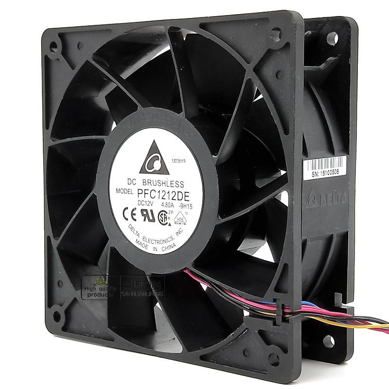原装台达PFC1212DE 12038 12CM 12V 4.8A 超暴力蚂蚁S7S9散热风扇-阿里巴巴