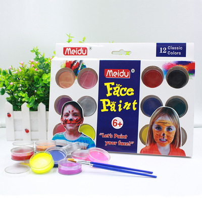 12 Color face color Body painting pigment children Water soluble Oil cosplay Halloween party Makeup