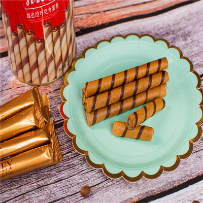 万宝路蛋卷维也纳巧克力蛋卷228克休闲零食|ru