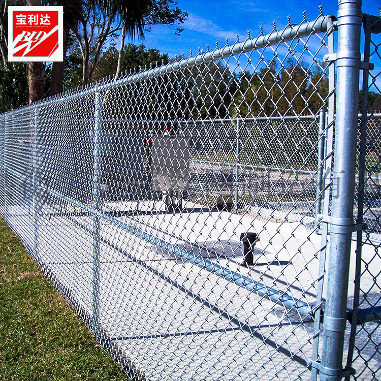 定制勾花網體育場養殖籃球場網球場鐵絲網學校操場包塑勾花圍欄網
