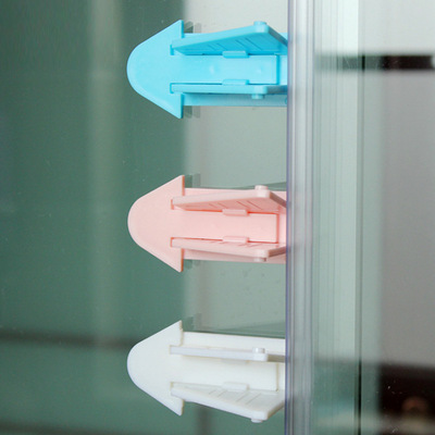 高层窗户安全锁平移门移窗儿童防护玻璃推拉门锁扣厨房衣柜免打孔|ms