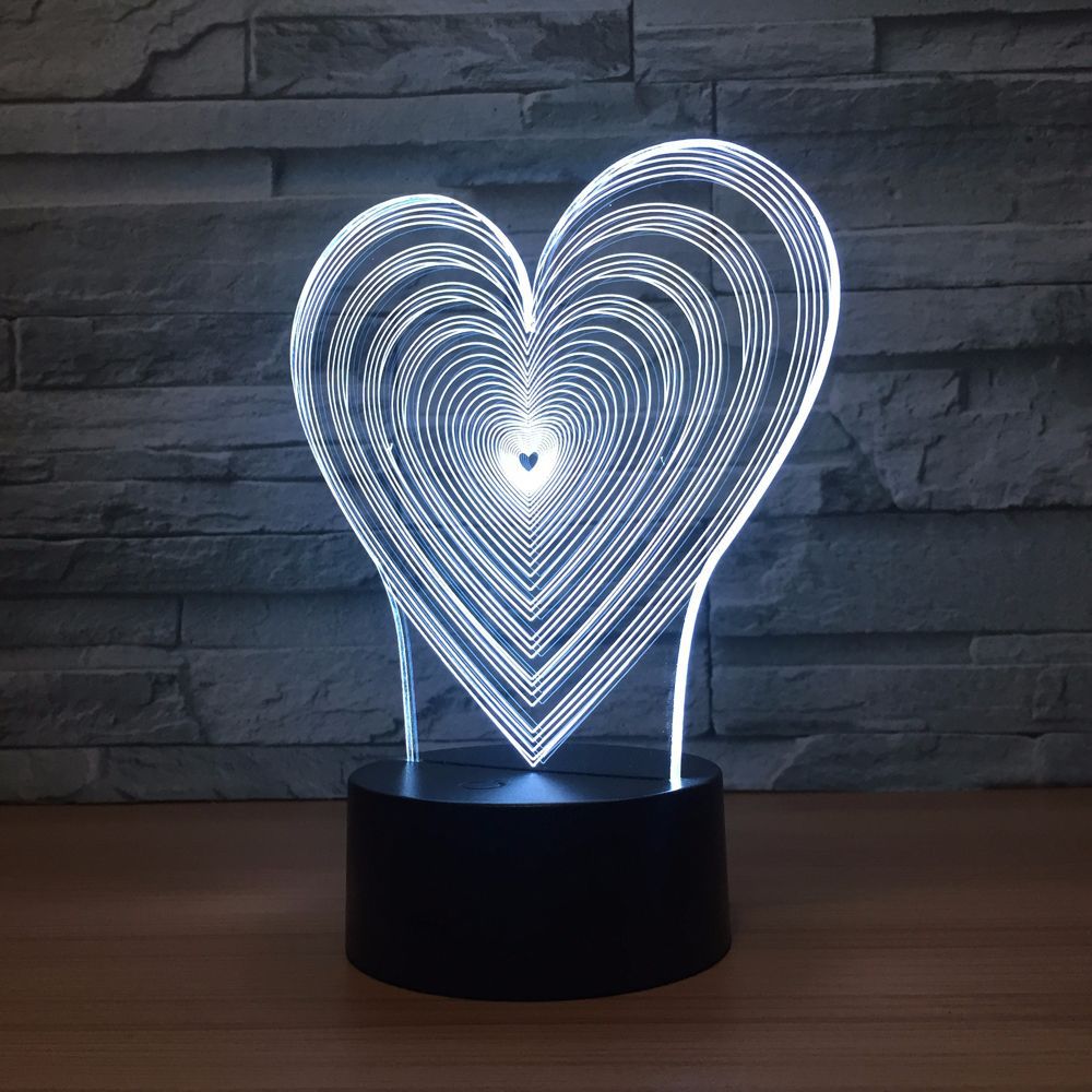 3D立体错觉灯 跨江大桥七彩触摸变色视觉灯 亚克力