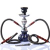 Cross -border supply of Arabic water cigarette pot suits double -tube glass water smoke finished Hookah shiSha