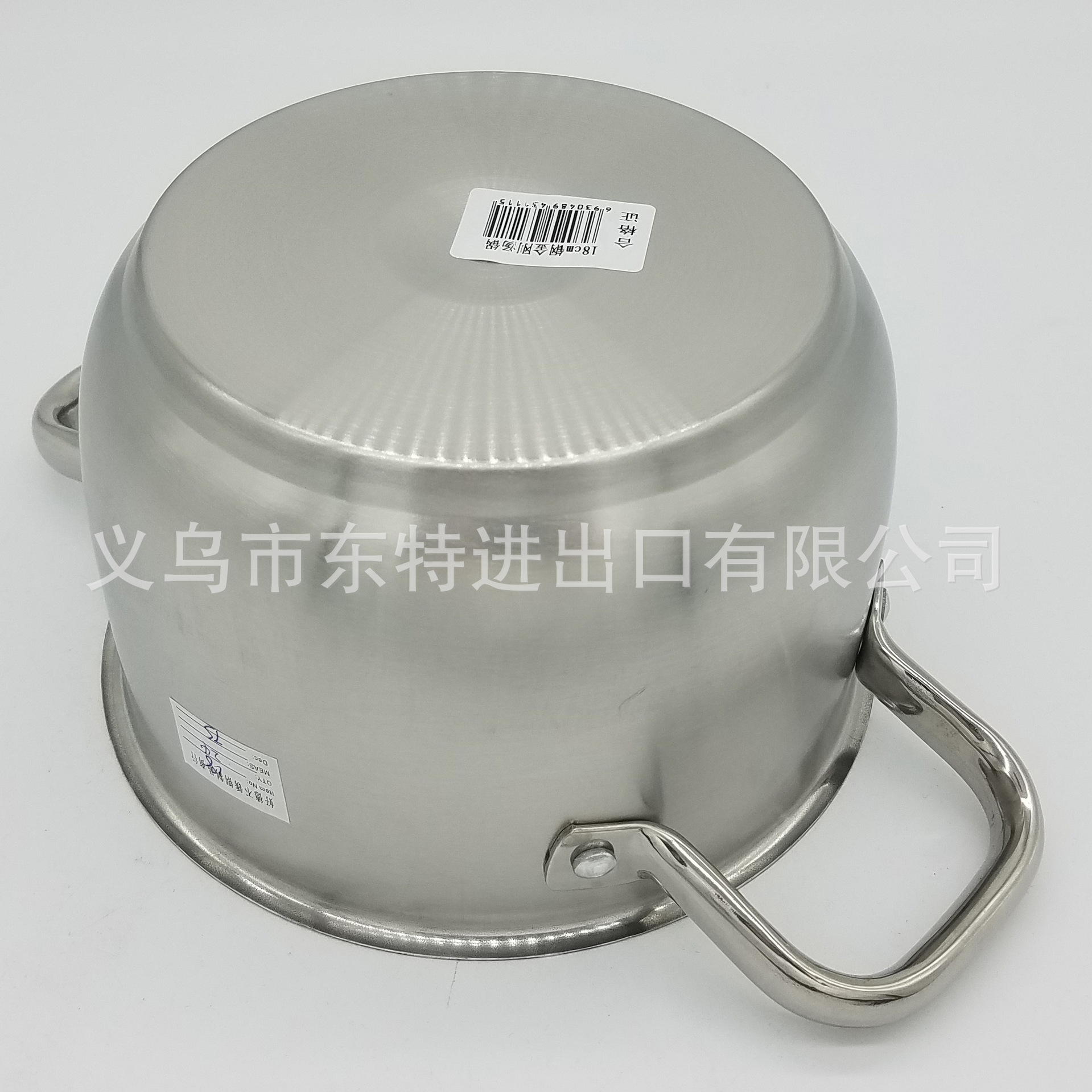 Factory direct sales of stainless steel soup pot, composite steel double-handled soup pot, household multi-purpose soup pot, tea-colored lid and double-bottom pot detail image 9