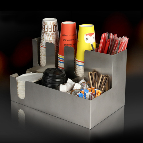 Wholesale black acrylic cup holder, disposable paper cup holder storage rack, commercial coffee and milk tea shop bar