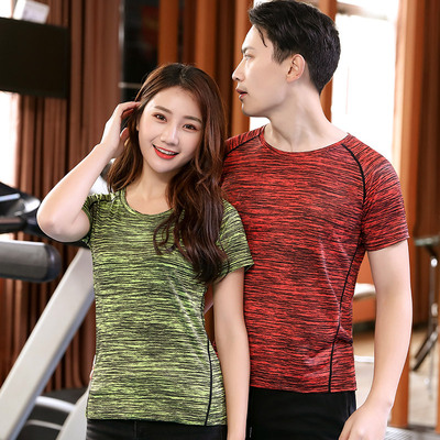 motion Quick drying lovers T-shirt men and women outdoors leisure time ventilation Sweat Short sleeved team customized LOGO Factory factory