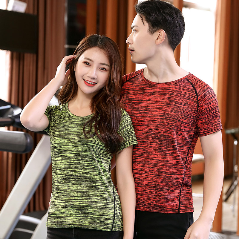 motion Quick drying lovers T-shirt men and women outdoors leisure time ventilation Sweat Short sleeved team customized LOGO Factory factory