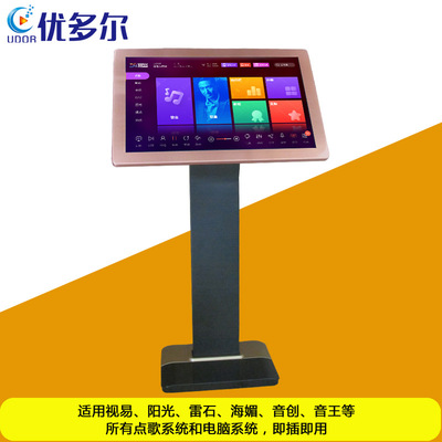 supply ultrathin Rose Gold KTV touch screen 21.5 Inch song sets computer infra-red touch Integrated machine