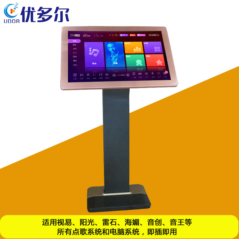supply ultrathin Rose Gold KTV touch screen 21.5 Inch song sets computer infra-red touch Integrated machine